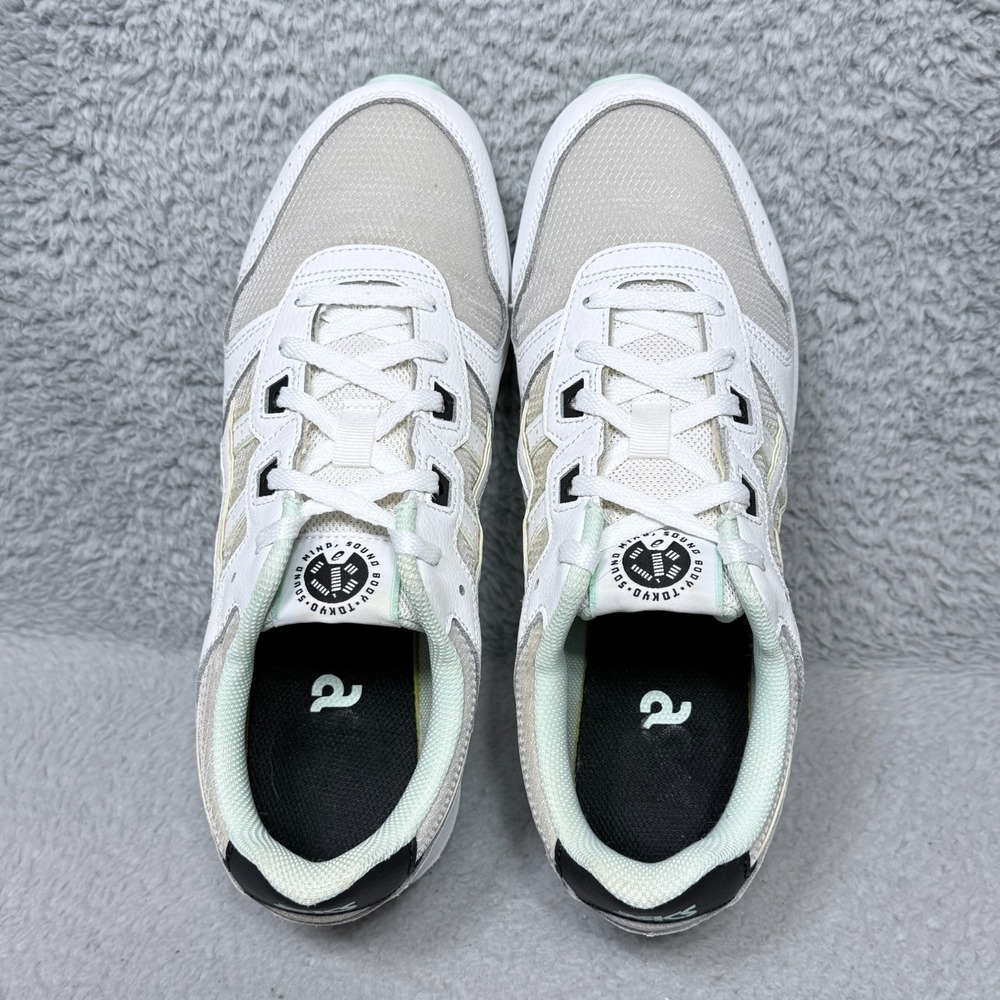 Asics Lyte Classic Womens Size 10.5 Low Top Sneakers Shoes White Green - Picture 5 of 9
